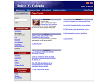 Tablet Screenshot of bufete-calzada.com